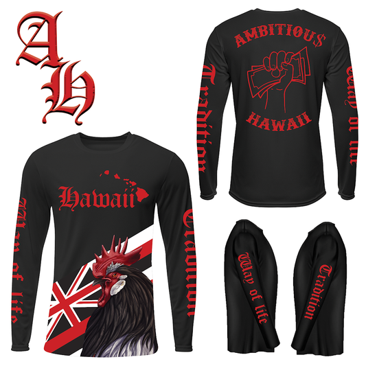 AMBITIOU$ HAWAII ORIGINAL (Rooster Long Sleeve)